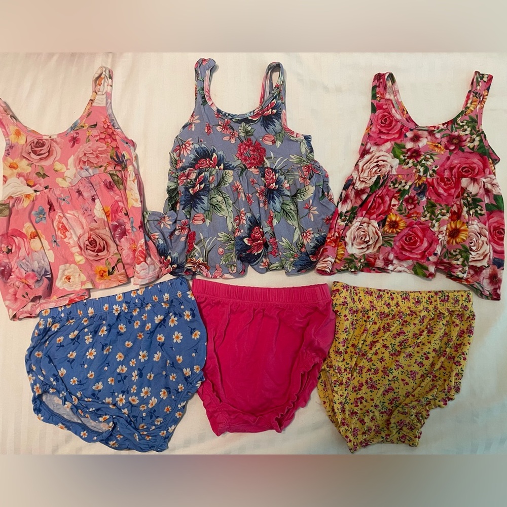Posh Peanut Peplum and Bummie 2 piece set (bundle)